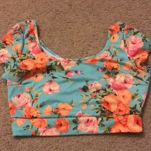 Floral crop top